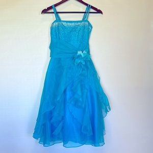 CINDERELLA COUTURE Turquoise Formal Dress